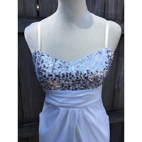 Jodi Kristopher White,Silver Sequin Dress - Picture 7 of 8